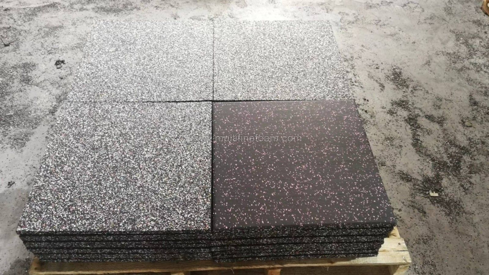 Anti-slip Tile Flooring Home Gym Rubber Flooring Gym Mat